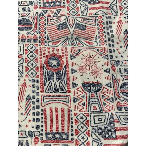 Oliver And Burke Men's Medium 4th of July Button-up Short Sleeve Shirt - Picture 11 of 16